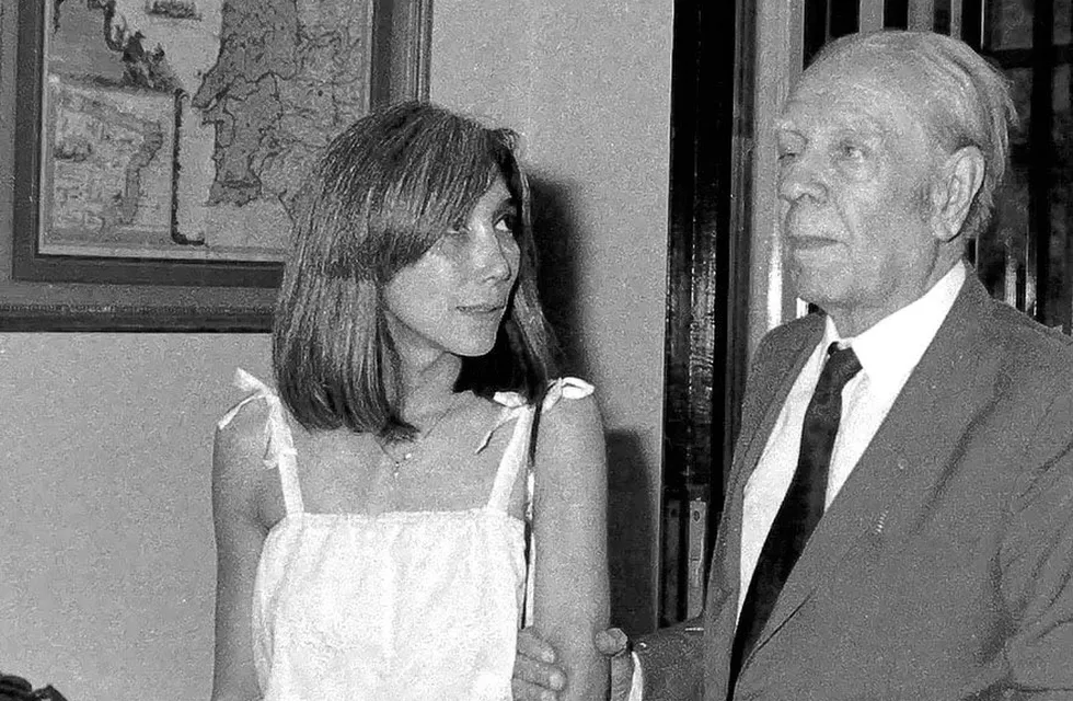 María Kodama y Jorge Luis Borges