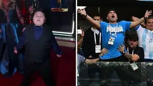 Dieguito Fernando se llevó todas las miradas al imitar a Diego Maradona en el Mundial de Rusia 2018