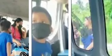 Video: un nene se puso a llorar al darse cuenta que su mamá lo olvidó en un transporte público
