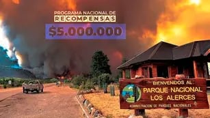 El Gobierno dará una millonaria recompensa a quiénes aporten datos del incendio en el Parque Nacional Los Alerces