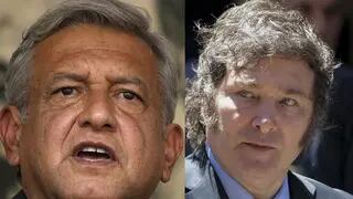 López Obrador y Javier Milei