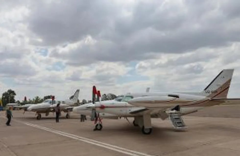 Los aviones pertenecientes al Sistema Integral de Lucha Antigranizo de Mendoza