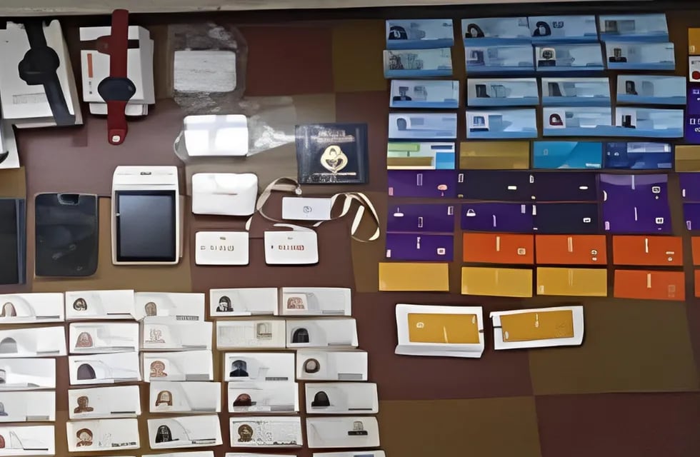 Detuvieron a una pareja que clonaba los DNI, tarjetas de crédito y licencias de las víctimas  - | Foto: Prensa Ministerio de Seguridad