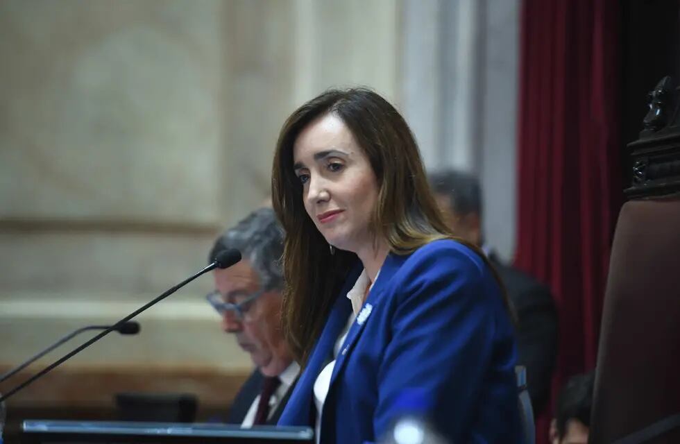 La vicepresidenta Victoria Villarruel condujo su primera sesión en el Senado (Foto: Comunicación Senado)