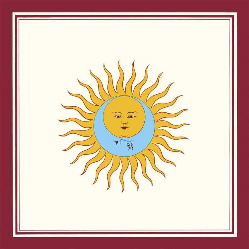 La icónica portada del disco de King Crimson.