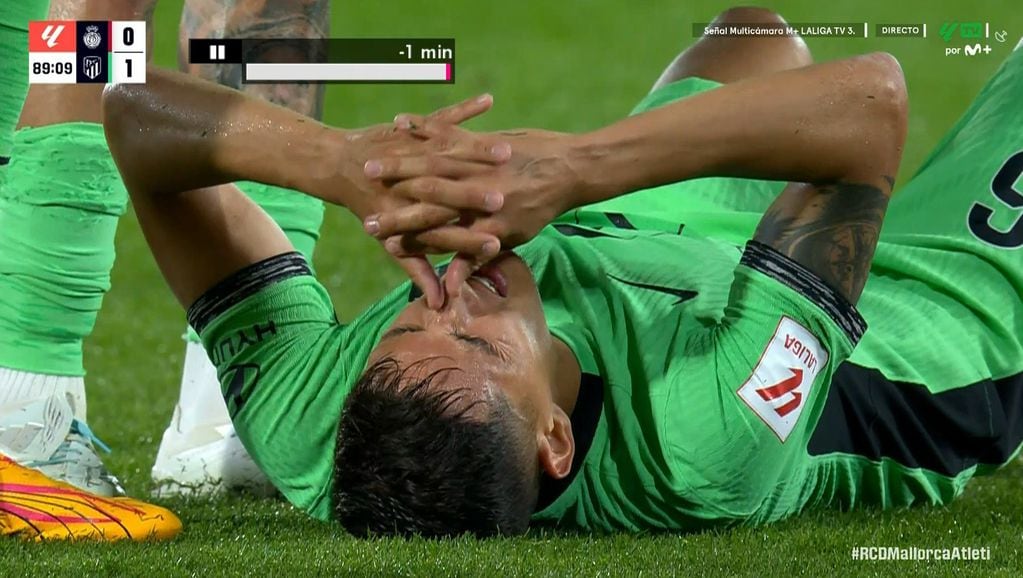 Nahuel Molina se lesionó y está en duda su participación en la Copa América.