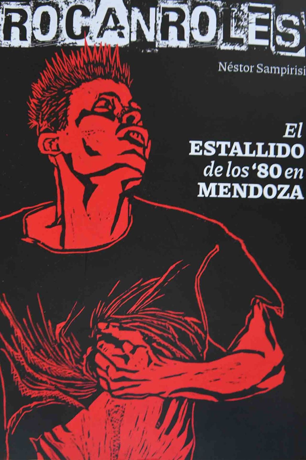 Néstor Sampirisi, periodista de Diario Los Andes presenta su libro ROCANROLES con el arte de tapa de Edgar Murillo.

Foto: José Gutierrez / Los Andes