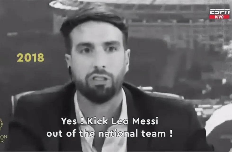 Azzaro apareció en el video de Messi con su séptimo Balón de Oro y su imagen se hizo viral.