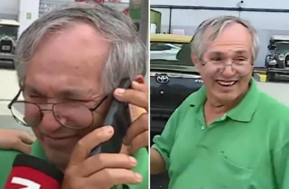 El llanto de un hombre en C5N por Milei y su posterior risa se hizo viral (Captura TV)