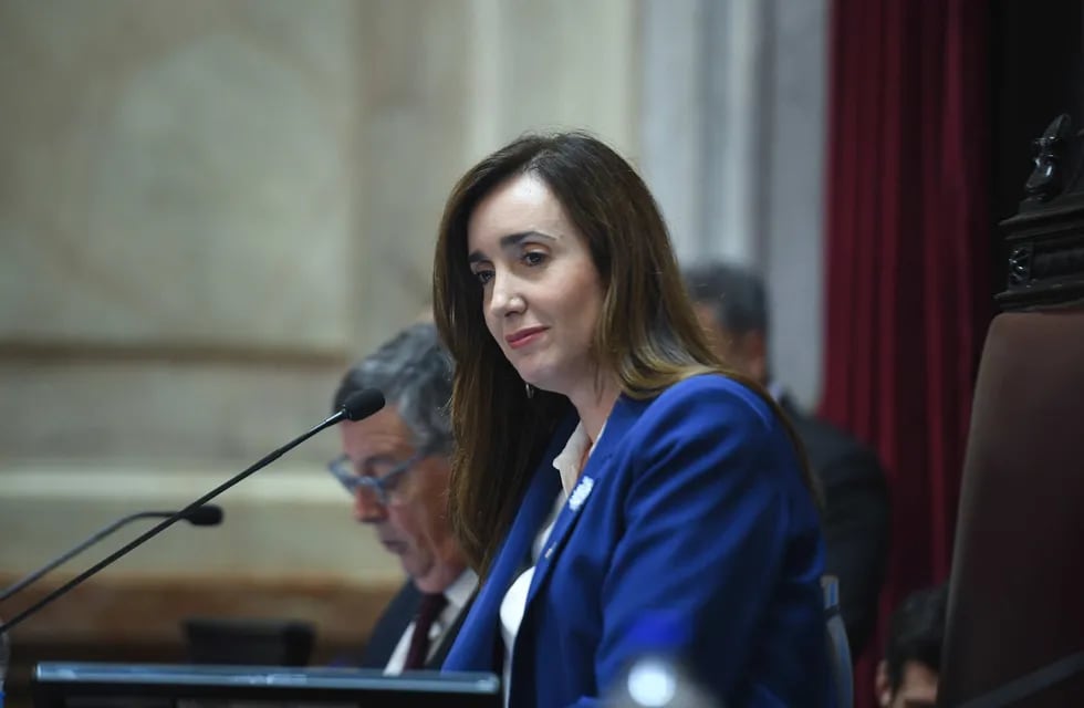 Victoria Villarruel sacó un busto de Néstor Kirchner del Congreso.