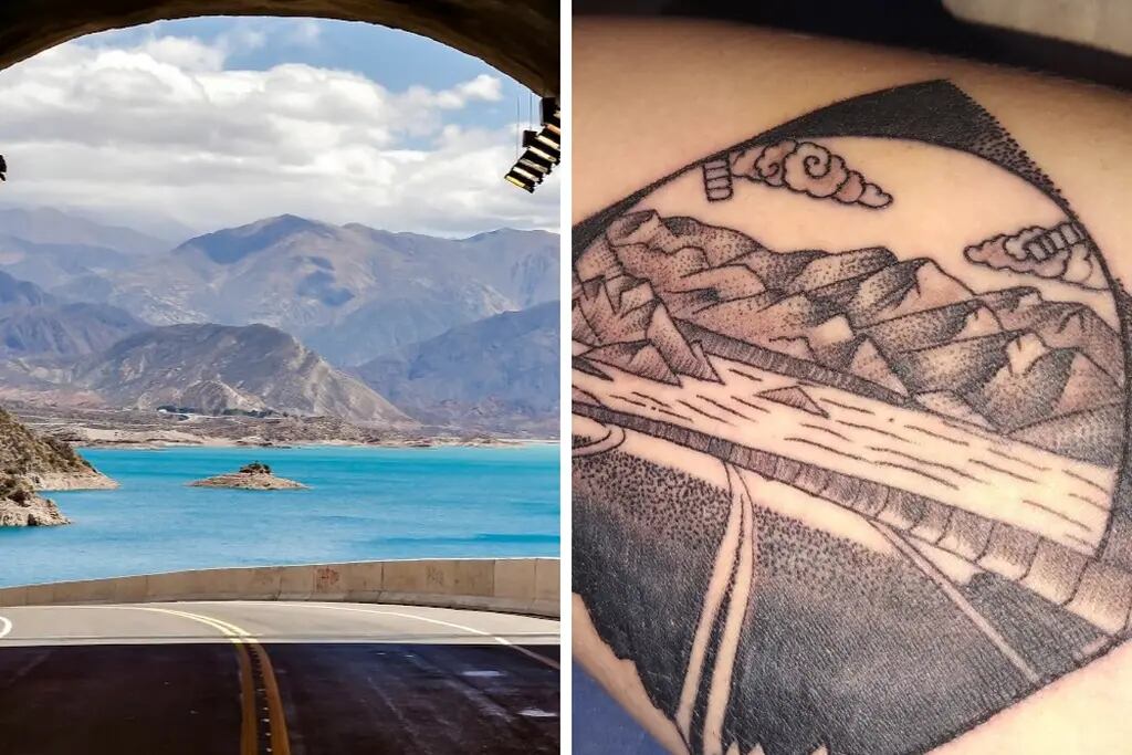 tatuaje paisaje mendocino