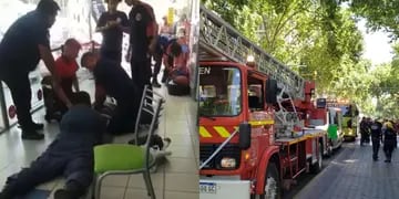 bomberos salvaron la vida de un hombre que sufría un infartp