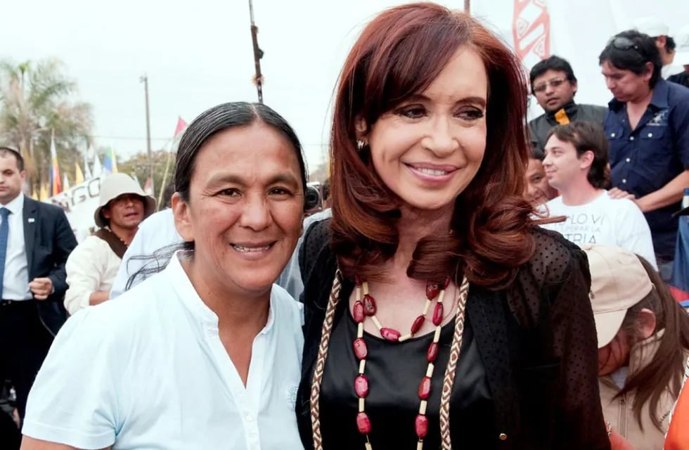 Milagro Sala y Cristina Fernández de Kirchner (Foto archivo)