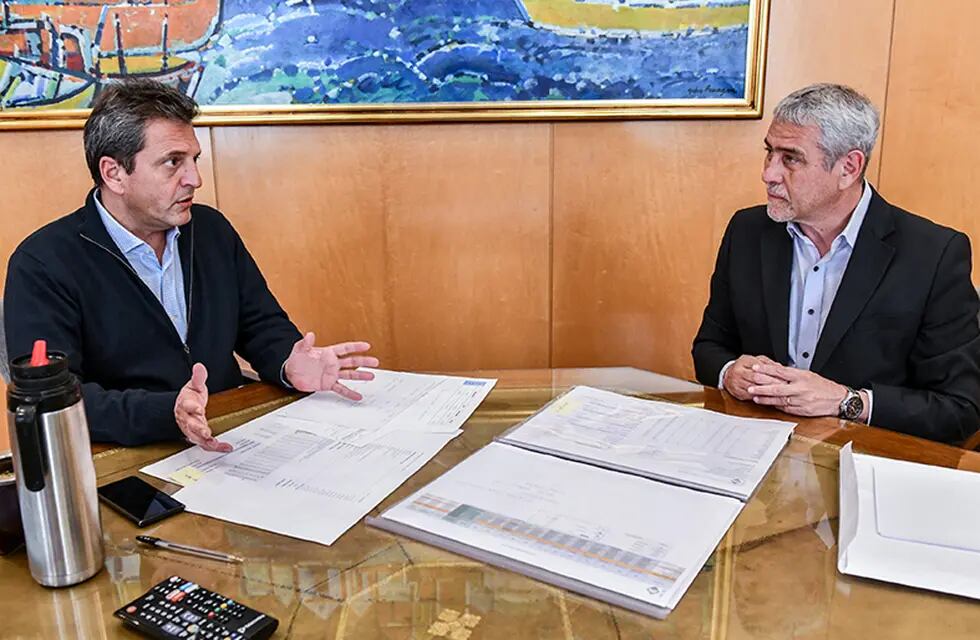Sergio Massa y Jorge Ferraresi. (Ministerio de Economía)