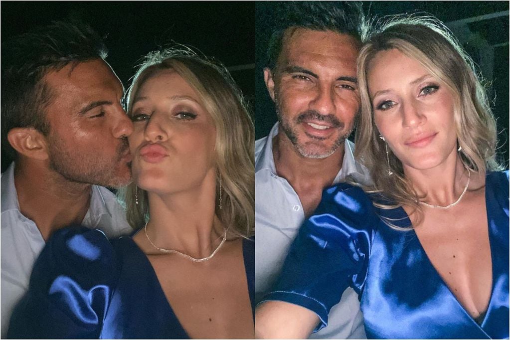 Las selfies de Mica Viciconte y Fabián Cubero en el casamiento de sus amigos.