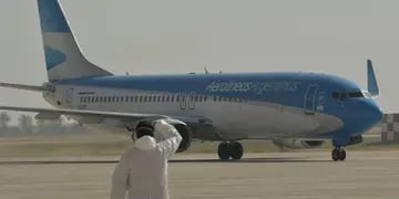 Aterrizaje del primer avión en Mendoza