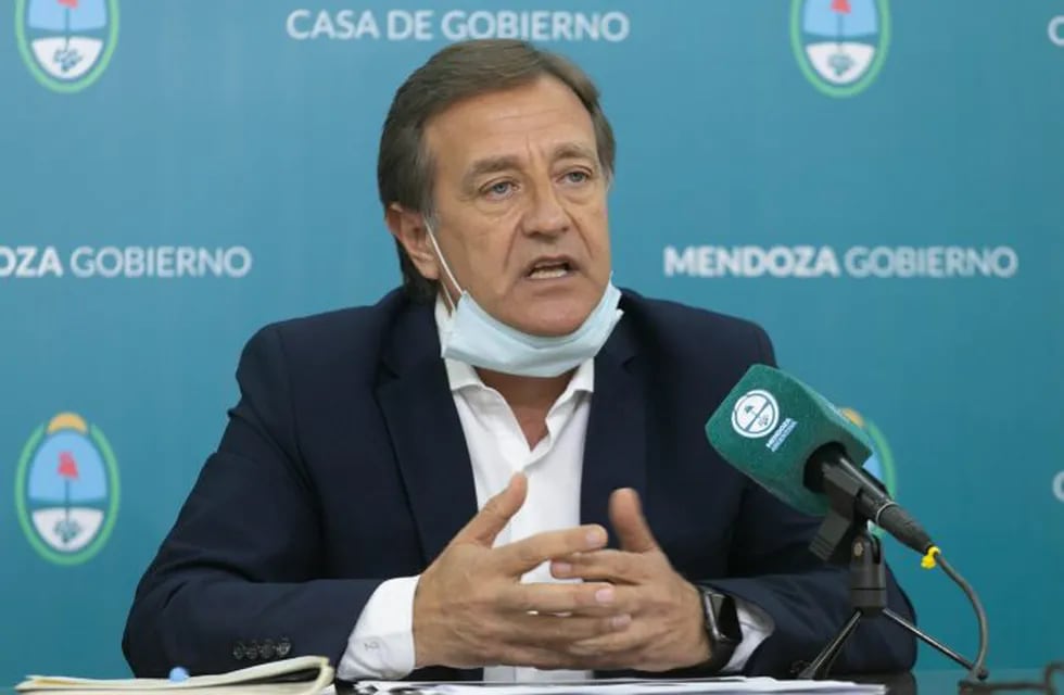 Rodolfo Suárez, gobernador de Mendoza. / Prensa Gobierno de Mendoza.