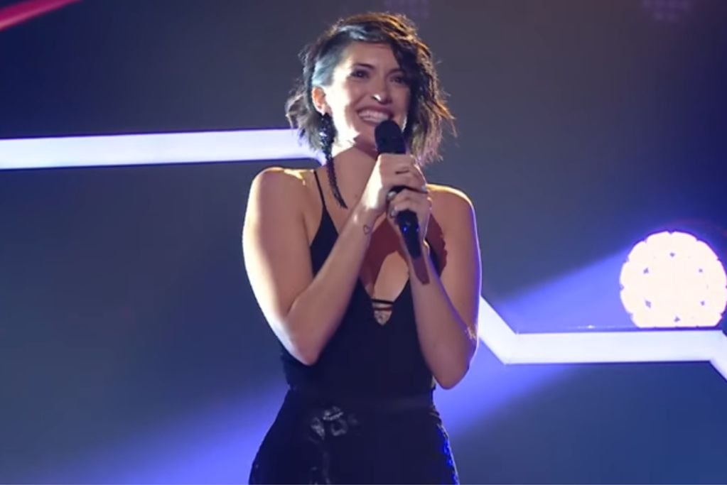Bianca Cherutti en "La Voz Argentina". (Captura Youtube)