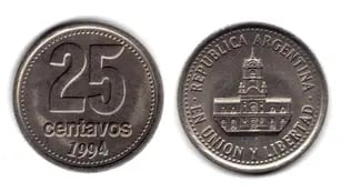 Las monedas de 25 centavos por las cuales se pagan una buena suma de dinero.