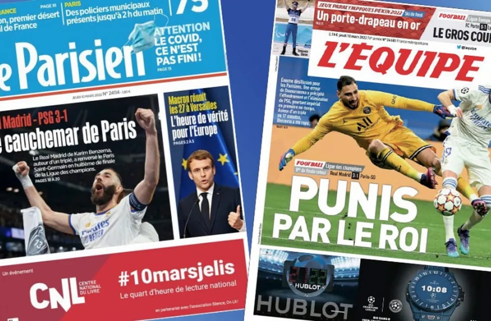 Los diarios franceses cargaron contra el PSG de Pochettino.