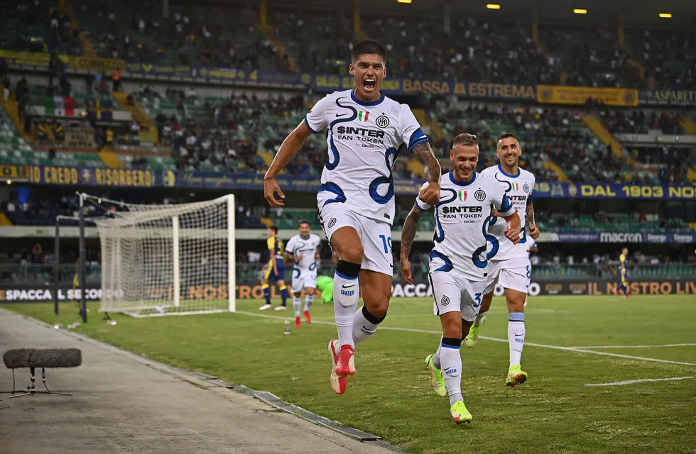 El delantero Joaquín Correa tuvo un estreno espectacular en Inter. (Prensa Inter).