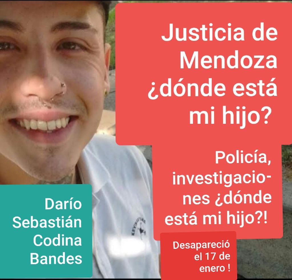 Como si lo hubiera tragado la tierra: se cumplen 6 meses de la misteriosa desaparición de un joven en Guaymallén. Foto: Facebook