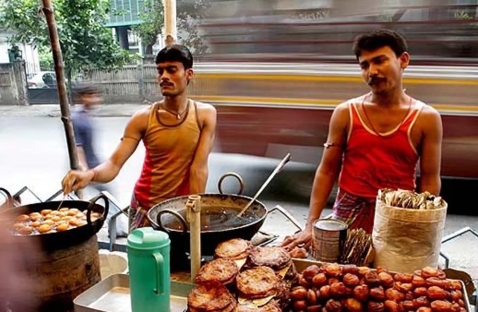 Comida callejera en la India