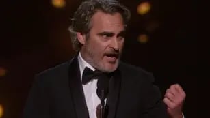 El polémico discurso de Joaquin Phoenix en los Premios Oscar. / Gentileza