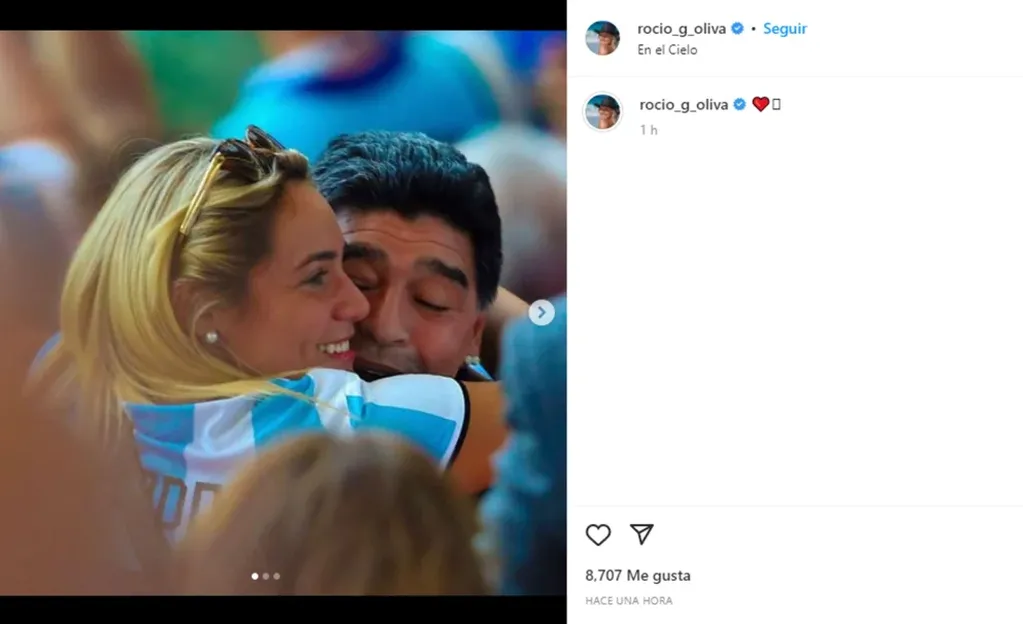 Rocio Oliva recordó a Maradona