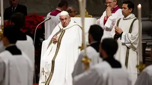 Papa Francisco en la Misa de Gallo