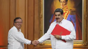 Gustavo Petro y Nicolás Maduro