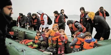 Migrantes en el Canal de la Mancha