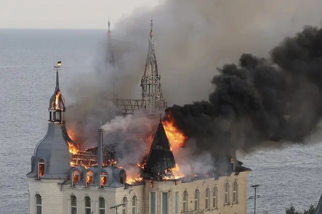 Un bombardeo ruso con misiles destruyó el “Castillo de Harry Potter”