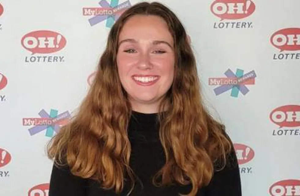 Abbey Bugenske, una joven de 22 años que ganó un millón de dólares a través de la lotería del estado de Ohio. Foto: Gentileza