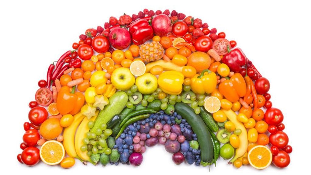Los alimentos también pueden seleccionarse por color de acuerdo al efecto que se desea producir