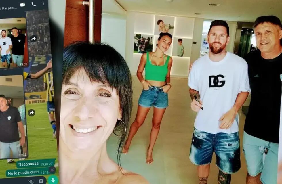 La selfie de Graciela, Tatín, Messi y Antonela. Foto: Web
