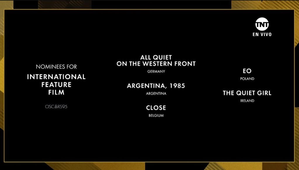 Argentina, 1985 fue nominada a los premios Óscar como mejor película extranjera