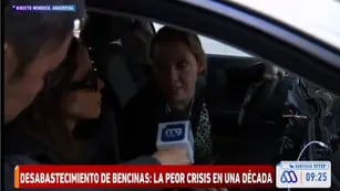 El enojo de una mendocina en la televisión chilena por la falta de combustible