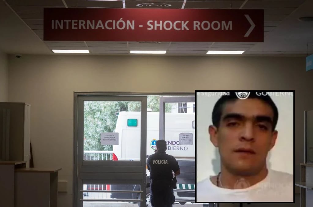 Walter Aguilera (35) estaba preso en el penal federal de Cacheuta y murió en la guardia del hospital Central. - Los Andes