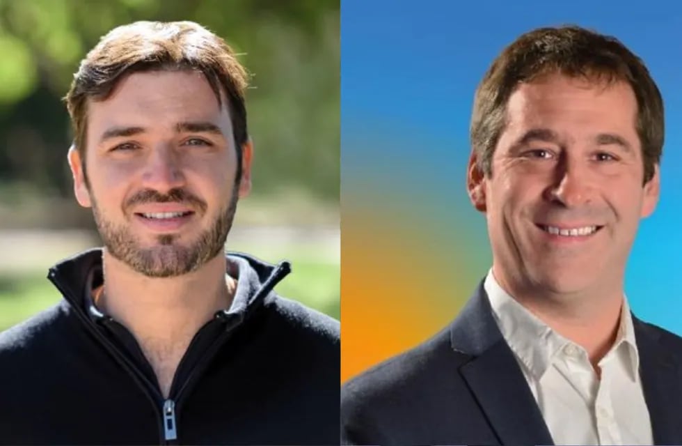 El candidato de JxC Ignacio Torres y el candidato de Arriba Chubut Juan Pablo Luque