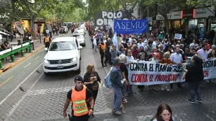 En Mendoza también hubo marcha por las calles contra el gobierno de Milei