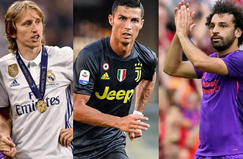 Messi afuera: Modric, Cristiano y Salah, los nominados a Jugador del Año de la UEFA