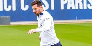 Lionel Messi volvió a entrenar con el PSG