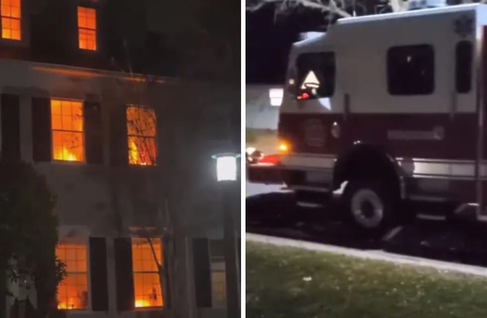 Decoraron su casa de Halloween simulando llamas e incendios y sus vecinos llamaron a los bomberos