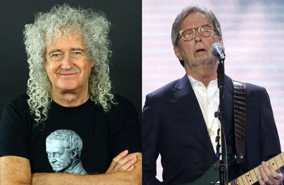 Brian May criticó a Eric Clapton por no querer tocar donde se obligue al público a estar vacunado contra el coronavirus