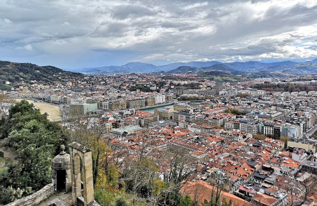 Vista de San Sebastián.