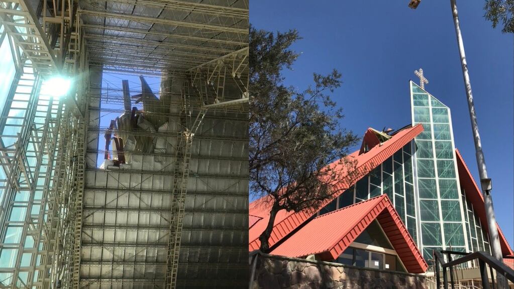Piden ayuda para reparar el techo del Santuario de El Challao - Gentileza