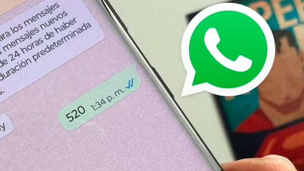 WhatsApp: "520", "Te amo".
