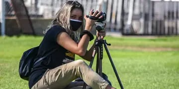 Bianca Casasola, la fotógrafa deportista de Las Heras