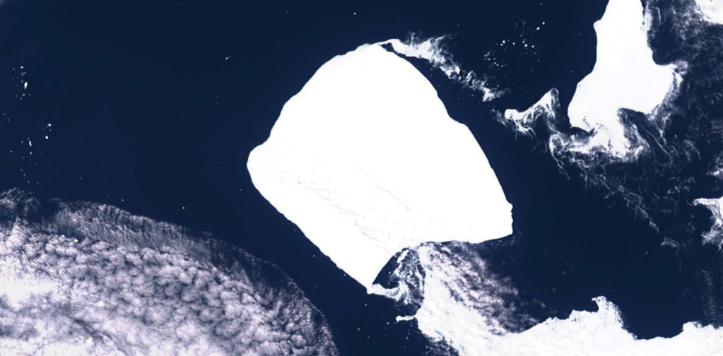 El iceberg más grande del mundo se puso en movimiento. Foto: Clarín